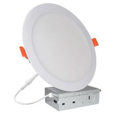 10 Inch Edge Lit Recessed LED Downlight - 20 Watt- 1500 Lumens - Color Selectable 27K/30K/35K/40K/50K - 120V - Dimmable - Recessed Can Not Required