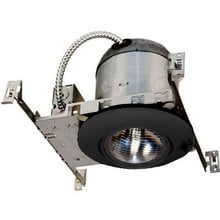 Recessed Emergency Lighting Unit, 120/277V, Black, Trim included, Rechargeable Battery