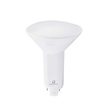 LED PL Retrofit Lamp for 2 or 4 Pin CFL Bulbs - Replaces 26 Watt- G24d / GX24d & G24q / GX24q Base Lamps - Magnetic Ballast Compatible or Bypass, 3000K and 1000 Lumens