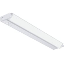 24 Inch LED Undercabinet Light - 12 Watt - 650 Lumens - Color Selectable 27K/30K/40K - 120V - White Finish - Dimmable With Adjustable/HI-Low Switch