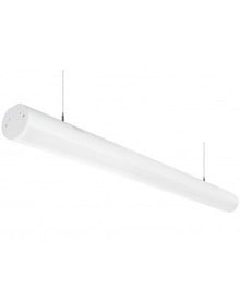 LED Suspended Office Lights - Modern Linear Pendant 4 Foot Fixture - Color Temperature Selectable