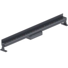 DMX512 Compatible RGBW Color Changing Flood Light Black Linear Fixture 36 Watt With Half Glare Shield
