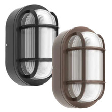 LED Bulkhead Lights - Wall Mount Sconces With Photocells - Multiple Options for Size, Wattage, and Finish