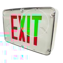 Hazardous Location LED Exit Sign - Choose Red or Green Lettering, 1 Or 2 Sided - With 90 Minute Battery Back-Up