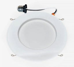 Superior Lighting L11DR56D3527K95-S - 6 Inch LED Recessed Downlight - 11 Watt - 700 Lumens - 2700K Warm White Smooth Trim- 120V - Recessed Can Required - Dimmable