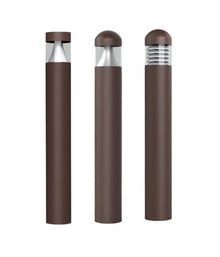 LED Commercial Bollard Lights - Outdoor Walkway Lighting - 120-277V - Multiple Styles Available