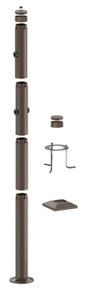 Modular Post System - Commercial Light Posts - Choose From Multiple Parts Such As Base, Extensions, and Light Connectors - 10 Foot Max Per Setup