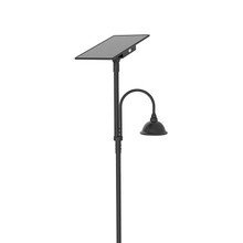 Designer Bell LED Single Head Solar Post Top - 16 Inch Diameter - 50 Watt - 8000 Lumens - Color Temperature Selectable 30K/40K/50K - 4 Inch Tennon Adaptor - Bronze Finish