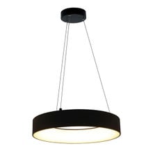 LED Hollow Circle Pendant - 18 Inch - Up-Down Light - 30 Watt - Color Selectable 27K/30K/35K/40K/50K - 120-277V - Black Finish