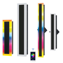 LED RGB Sconce Fixtures - Decorative Color Changing Lights - Wall Mounted - Choose Your Style and Size