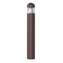 LED Bollard Light with Cone Reflector and Dome Head - Watt Selectable 12/16/22W - Color Selectable 30K/40K/50K - Bronze Finish