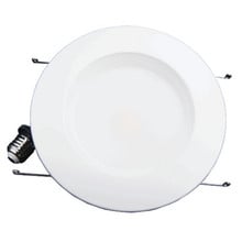 6 Inch LED Recessed Downlight - 11 Watt - 700 Lumens - 2700K Warm White Baffle Trim- 120V - Recessed Can Required - Dimmable