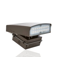 LED Adjustable Cutoff Wall Packs - Commercial Wall Lighting - Adjustable Angle - Multiple Options For Wattage and Color Temperature